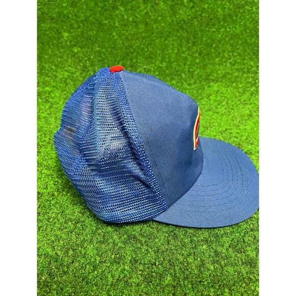 Vintage MLB Chicago Cubs Mesh Trucker Adjustable Snapback hat cap 90s Y2K - Picture 3 of 6